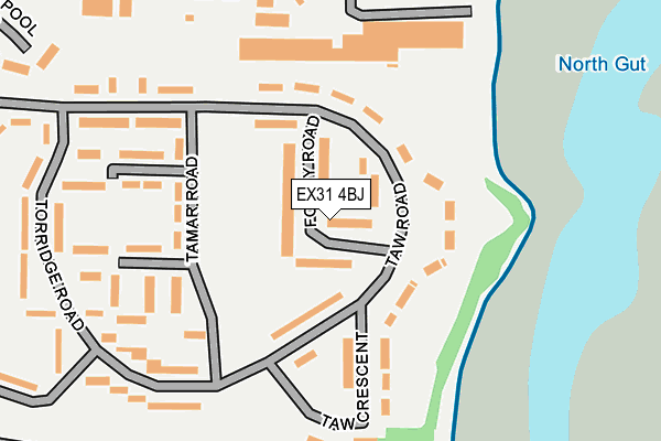 EX31 4BJ map - OS OpenMap – Local (Ordnance Survey)