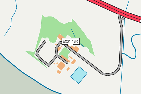 EX31 4BR map - OS OpenMap – Local (Ordnance Survey)