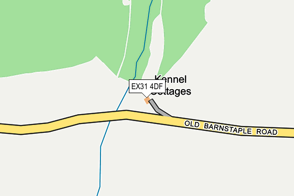 EX31 4DF map - OS OpenMap – Local (Ordnance Survey)