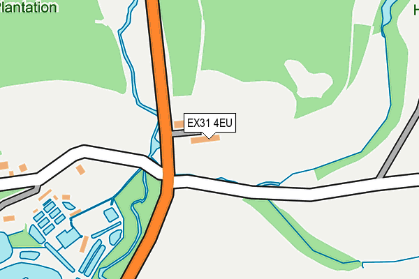 EX31 4EU map - OS OpenMap – Local (Ordnance Survey)