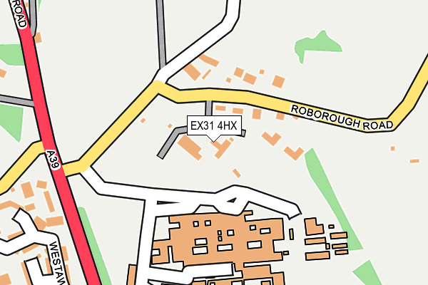 EX31 4HX map - OS OpenMap – Local (Ordnance Survey)