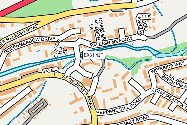 EX31 4JF map - OS OpenMap – Local (Ordnance Survey)