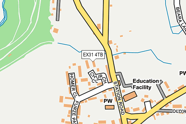 EX31 4TB map - OS OpenMap – Local (Ordnance Survey)