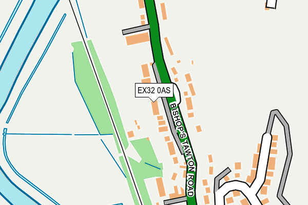 EX32 0AS map - OS OpenMap – Local (Ordnance Survey)