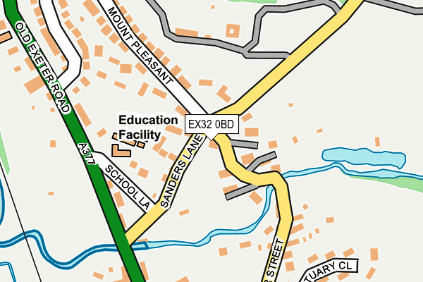 EX32 0BD map - OS OpenMap – Local (Ordnance Survey)