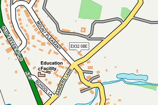 EX32 0BE map - OS OpenMap – Local (Ordnance Survey)