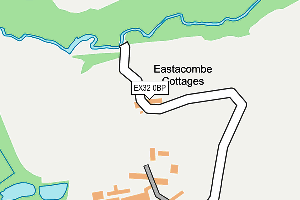 EX32 0BP map - OS OpenMap – Local (Ordnance Survey)