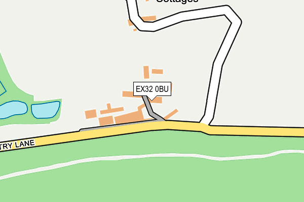 EX32 0BU map - OS OpenMap – Local (Ordnance Survey)