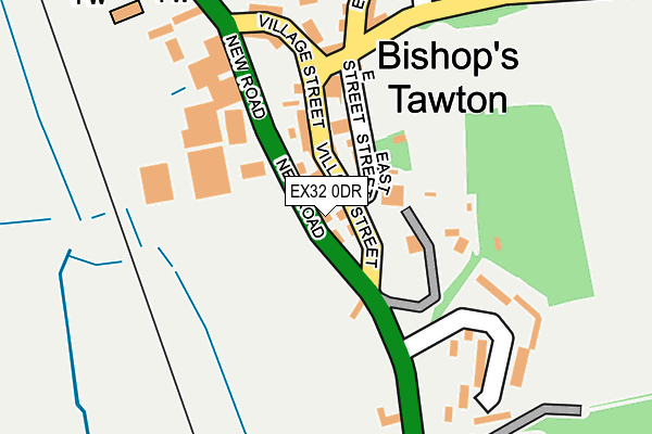 EX32 0DR map - OS OpenMap – Local (Ordnance Survey)