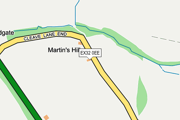 EX32 0EE map - OS OpenMap – Local (Ordnance Survey)