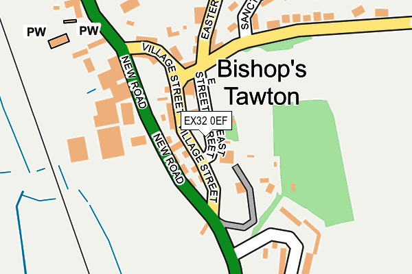 EX32 0EF map - OS OpenMap – Local (Ordnance Survey)