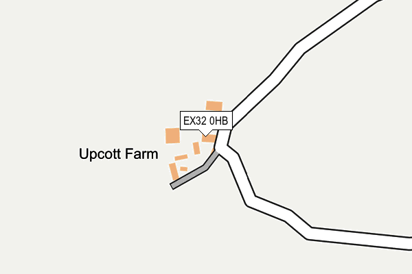 EX32 0HB map - OS OpenMap – Local (Ordnance Survey)