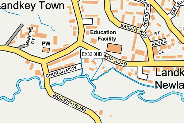 EX32 0HD map - OS OpenMap – Local (Ordnance Survey)