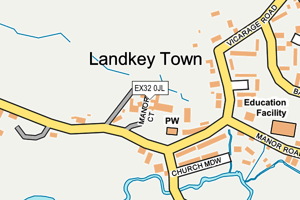 EX32 0JL map - OS OpenMap – Local (Ordnance Survey)