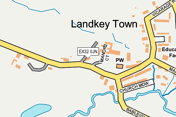 EX32 0JN map - OS OpenMap – Local (Ordnance Survey)