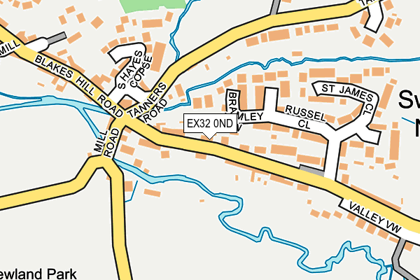 EX32 0ND map - OS OpenMap – Local (Ordnance Survey)