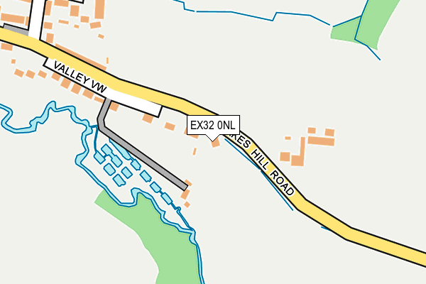 EX32 0NL map - OS OpenMap – Local (Ordnance Survey)
