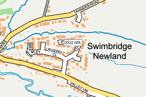 EX32 0PA map - OS OpenMap – Local (Ordnance Survey)