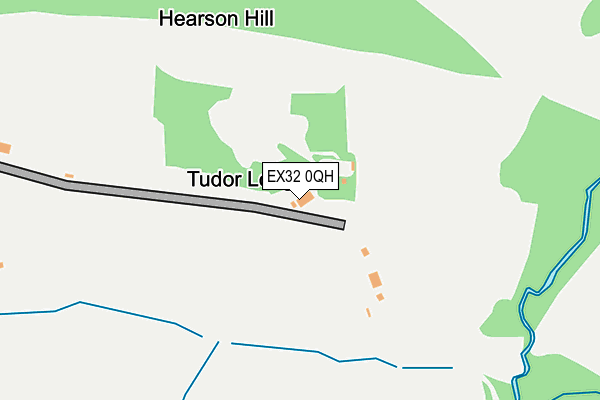 EX32 0QH map - OS OpenMap – Local (Ordnance Survey)