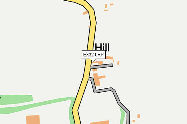 EX32 0RP map - OS OpenMap – Local (Ordnance Survey)