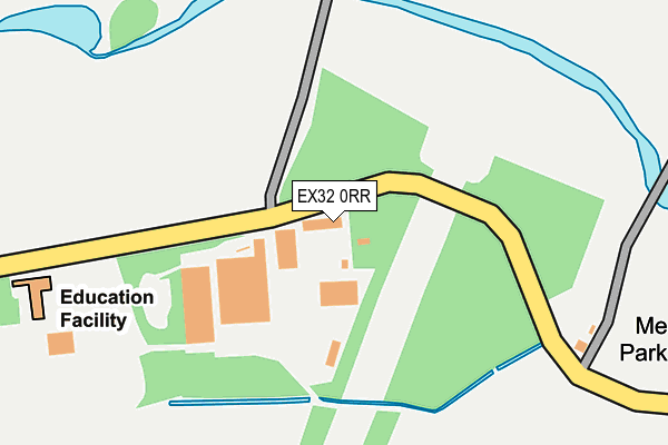 EX32 0RR map - OS OpenMap – Local (Ordnance Survey)