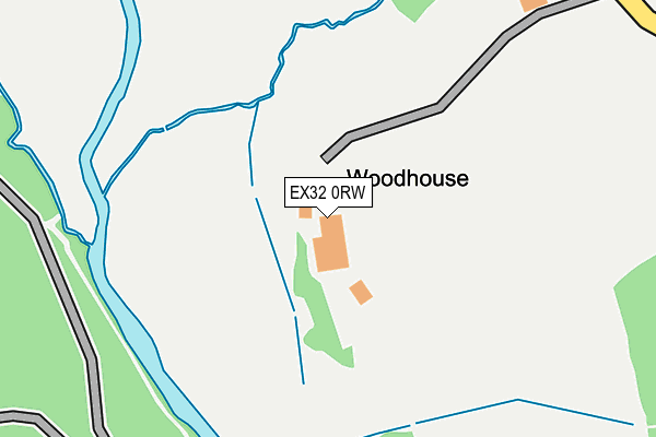 EX32 0RW map - OS OpenMap – Local (Ordnance Survey)