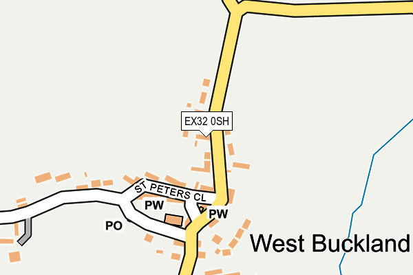 EX32 0SH map - OS OpenMap – Local (Ordnance Survey)