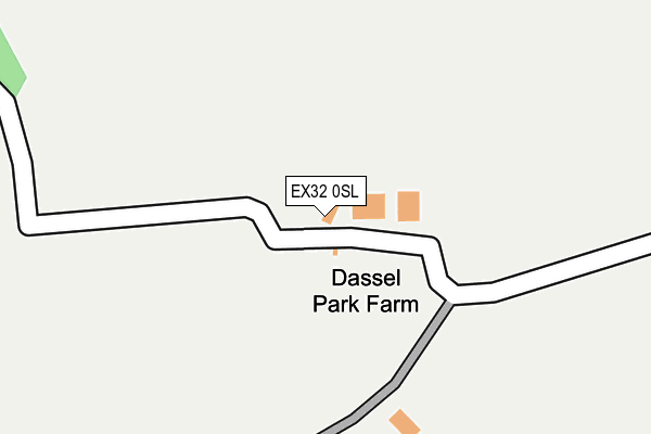 EX32 0SL map - OS OpenMap – Local (Ordnance Survey)