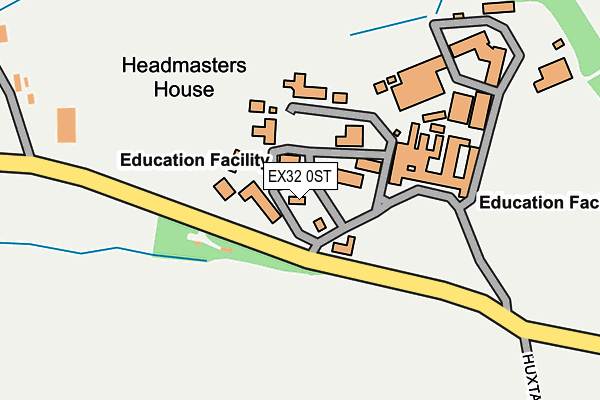 EX32 0ST map - OS OpenMap – Local (Ordnance Survey)