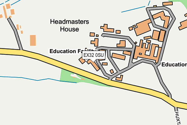 EX32 0SU map - OS OpenMap – Local (Ordnance Survey)