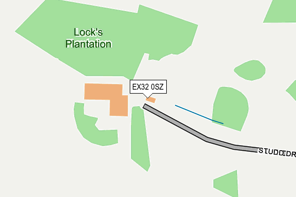 EX32 0SZ map - OS OpenMap – Local (Ordnance Survey)