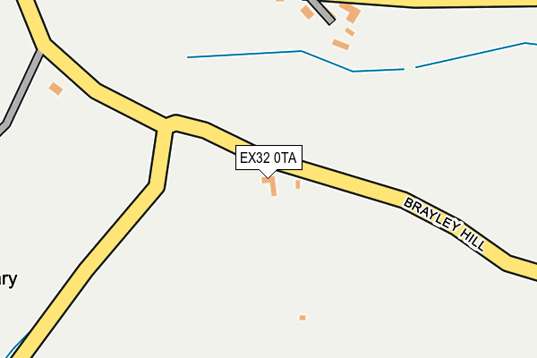 EX32 0TA map - OS OpenMap – Local (Ordnance Survey)
