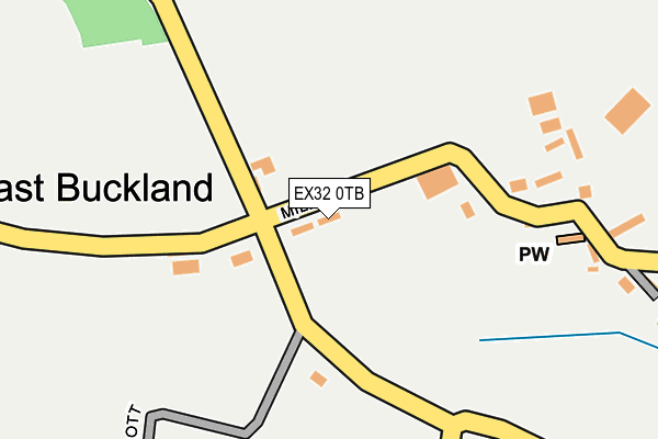 EX32 0TB map - OS OpenMap – Local (Ordnance Survey)