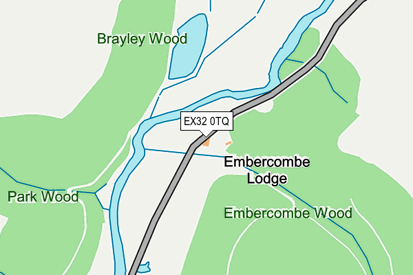 EX32 0TQ map - OS OpenMap – Local (Ordnance Survey)