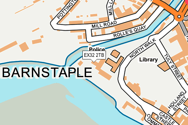 EX32 2TB map - OS OpenMap – Local (Ordnance Survey)
