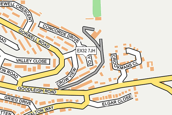 EX32 7JH map - OS OpenMap – Local (Ordnance Survey)