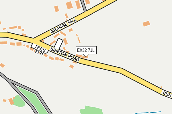 EX32 7JL map - OS OpenMap – Local (Ordnance Survey)