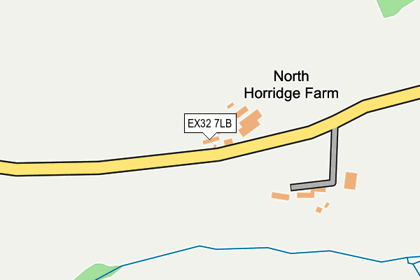 EX32 7LB map - OS OpenMap – Local (Ordnance Survey)
