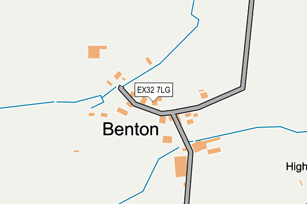 EX32 7LG map - OS OpenMap – Local (Ordnance Survey)