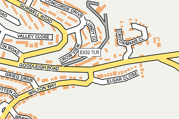 EX32 7LR map - OS OpenMap – Local (Ordnance Survey)
