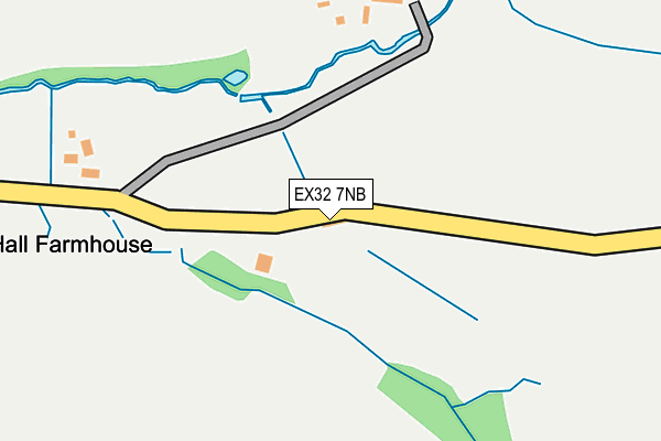 EX32 7NB map - OS OpenMap – Local (Ordnance Survey)