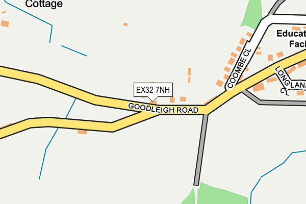 EX32 7NH map - OS OpenMap – Local (Ordnance Survey)