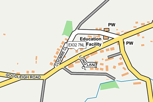 EX32 7NL map - OS OpenMap – Local (Ordnance Survey)