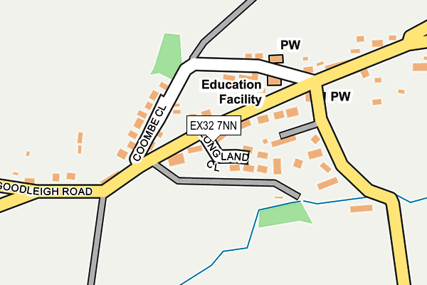 EX32 7NN map - OS OpenMap – Local (Ordnance Survey)