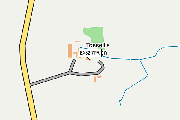 EX32 7PR map - OS OpenMap – Local (Ordnance Survey)