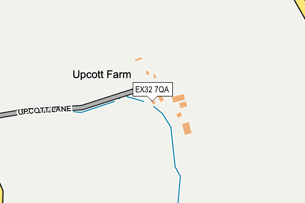 EX32 7QA map - OS OpenMap – Local (Ordnance Survey)