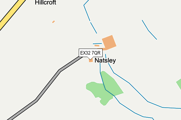 EX32 7QR map - OS OpenMap – Local (Ordnance Survey)