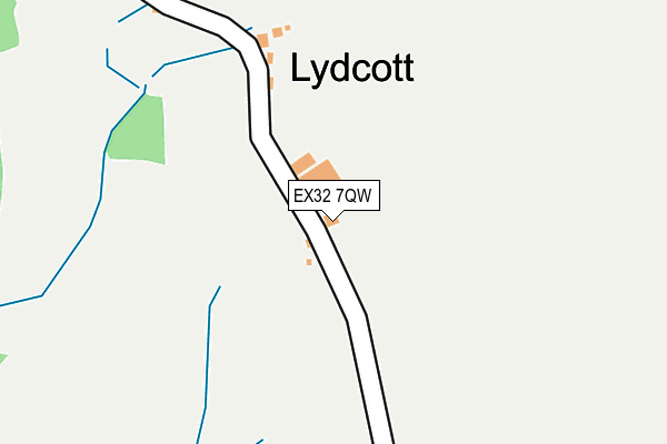 EX32 7QW map - OS OpenMap – Local (Ordnance Survey)