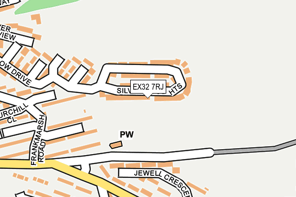 EX32 7RJ map - OS OpenMap – Local (Ordnance Survey)