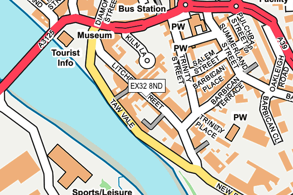 EX32 8ND map - OS OpenMap – Local (Ordnance Survey)